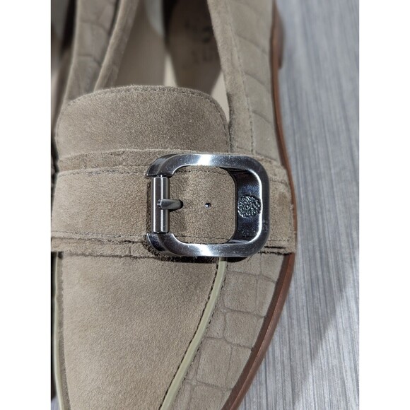 Vince Camuto VC-Cenkanda Tailored Buckle Loafers Size 6.5M / 37 Tan Stone - Picture 2 of 8
